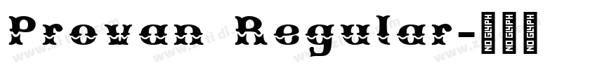 Provan Regular字体转换